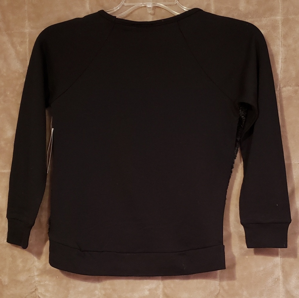 Girl's Long Sleeve Top with Faux Fur Front. - Picture 2 of 4